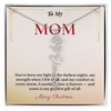 Personalized Christmas Gift for Mom | Custom Floral Jewelry That Celebrates Her Beauty & Love | Unique Keepsake from Daughter or Son
