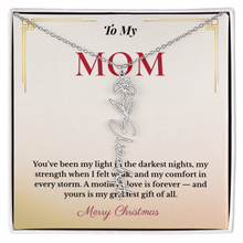 Personalized Christmas Gift for Mom | Custom Floral Jewelry That Celebrates Her Beauty & Love | Unique Keepsake from Daughter or Son