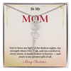 Personalized Christmas Gift for Mom | Custom Floral Jewelry That Celebrates Her Beauty & Love | Unique Keepsake from Daughter or Son