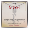 Personalized Christmas Gift for Mom | Custom Floral Jewelry That Celebrates Her Beauty & Love | Unique Keepsake from Daughter or Son