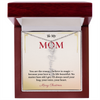 Personalized Christmas Gift for Mom | Custom Floral Jewelry That Celebrates Her Beauty & Love | Unique Keepsake from Daughter or Son