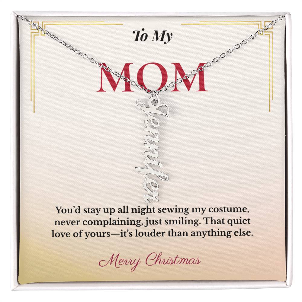 Custom Christmas Gift for Mom | Personalized Jewelry Keeping Her Loved Ones Close | Elegant Family Name Design She'll Adore