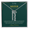 Multi Vertical Name Necklace – Personalized Christmas Gift for Sister | Elegant Custom Jewelry Design