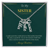 Multi Vertical Name Necklace – Personalized Christmas Gift for Sister | Elegant Custom Jewelry Design