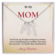 Custom Christmas Gift for Mom | Personalized Jewelry Keeping Her Loved Ones Close | Elegant Family Name Design She'll Adore
