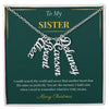 Multi Vertical Name Necklace – Personalized Christmas Gift for Sister | Elegant Custom Jewelry Design