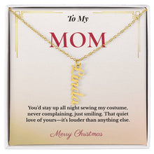 Custom Christmas Gift for Mom | Personalized Jewelry Keeping Her Loved Ones Close | Elegant Family Name Design She'll Adore