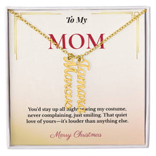 Custom Christmas Gift for Mom | Personalized Jewelry Keeping Her Loved Ones Close | Elegant Family Name Design She'll Adore