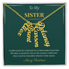 Multi Vertical Name Necklace – Personalized Christmas Gift for Sister | Elegant Custom Jewelry Design