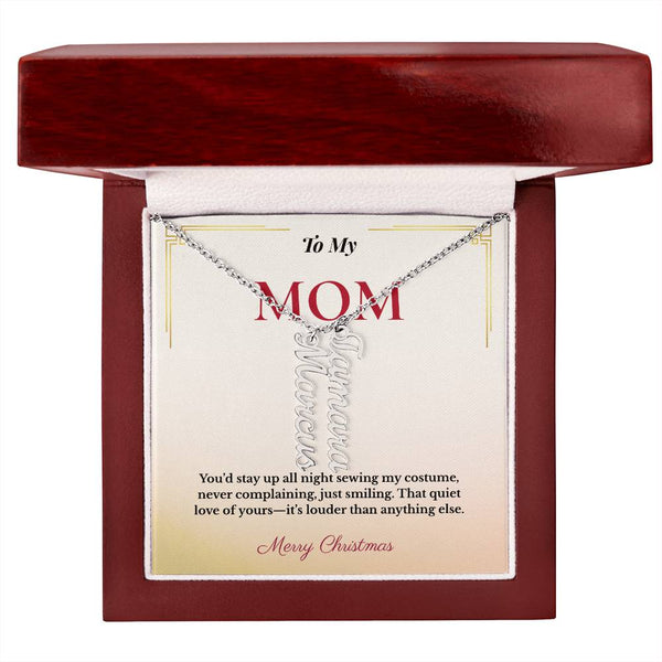 Custom Christmas Gift for Mom | Personalized Jewelry Keeping Her Loved Ones Close | Elegant Family Name Design She'll Adore