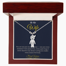 Engraved Kid Charm Necklace – Personalized Christmas Gift for Wife | Custom Family Jewelry That Celebrates Children | Heartfelt Holiday Keepsake