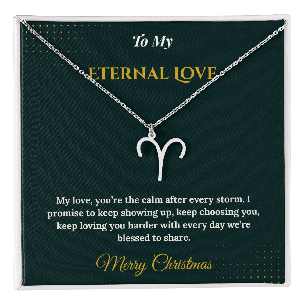 Zodiac Necklace – Personalized Christmas Gift for Wife | Astrological Jewelry That Reflects Her Unique Energy | Elegant Holiday Keepsake for Her