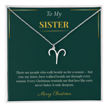 Zodiac Necklace – Personalized Christmas Gift for Sister | Custom Astrological Holiday Jewelry