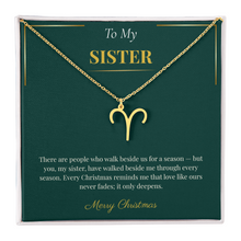 Zodiac Necklace – Personalized Christmas Gift for Sister | Custom Astrological Holiday Jewelry