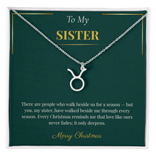 Zodiac Necklace – Personalized Christmas Gift for Sister | Custom Astrological Holiday Jewelry