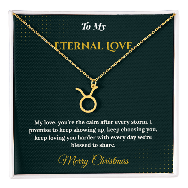 Zodiac Necklace – Personalized Christmas Gift for Wife | Astrological Jewelry That Reflects Her Unique Energy | Elegant Holiday Keepsake for Her