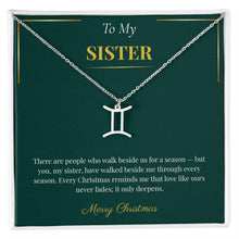 Zodiac Necklace – Personalized Christmas Gift for Sister | Custom Astrological Holiday Jewelry
