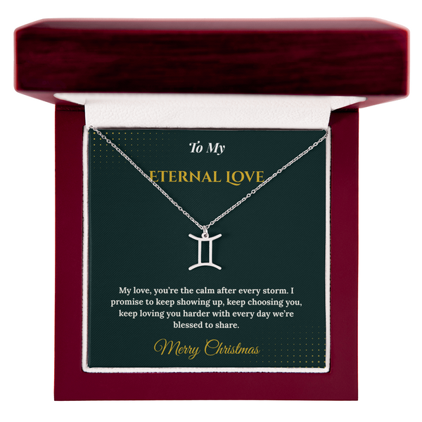 Zodiac Necklace – Personalized Christmas Gift for Wife | Astrological Jewelry That Reflects Her Unique Energy | Elegant Holiday Keepsake for Her