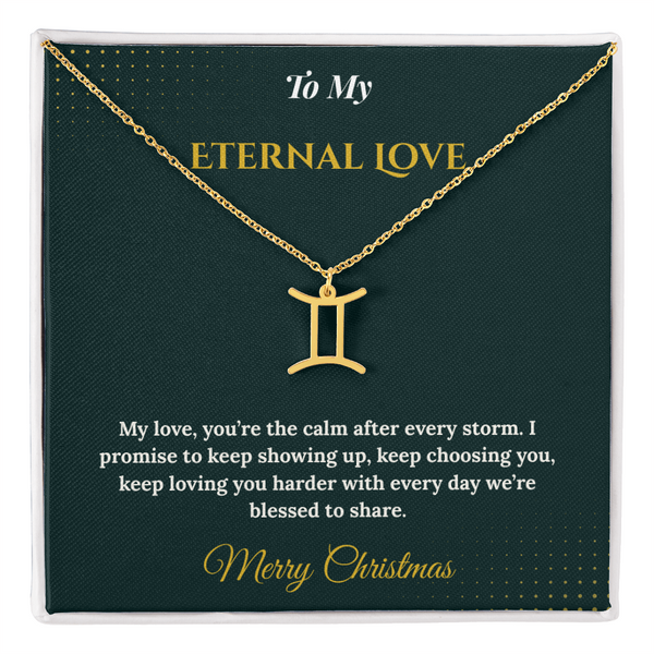 Zodiac Necklace – Personalized Christmas Gift for Wife | Astrological Jewelry That Reflects Her Unique Energy | Elegant Holiday Keepsake for Her
