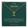 Zodiac Necklace – Personalized Christmas Gift for Sister | Custom Astrological Holiday Jewelry