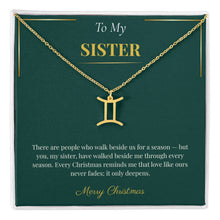 Zodiac Necklace – Personalized Christmas Gift for Sister | Custom Astrological Holiday Jewelry