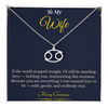 Zodiac Necklace – Personalized Christmas Gift for Wife | Astrological Jewelry That Reflects Her Unique Energy | Elegant Holiday Keepsake for Her