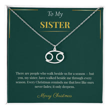 Zodiac Necklace – Personalized Christmas Gift for Sister | Custom Astrological Holiday Jewelry