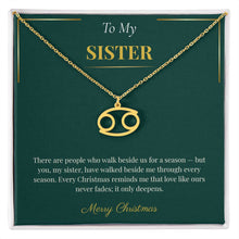 Zodiac Necklace – Personalized Christmas Gift for Sister | Custom Astrological Holiday Jewelry