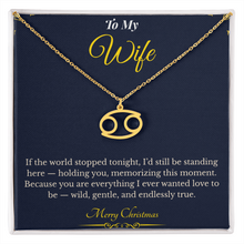 Zodiac Necklace – Personalized Christmas Gift for Wife | Astrological Jewelry That Reflects Her Unique Energy | Elegant Holiday Keepsake for Her