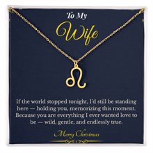Zodiac Necklace – Personalized Christmas Gift for Wife | Astrological Jewelry That Reflects Her Unique Energy | Elegant Holiday Keepsake for Her