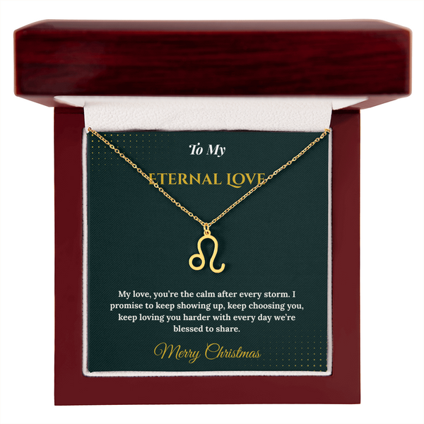 Zodiac Necklace – Personalized Christmas Gift for Wife | Astrological Jewelry That Reflects Her Unique Energy | Elegant Holiday Keepsake for Her