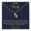 Zodiac Necklace – Personalized Christmas Gift for Wife | Astrological Jewelry That Reflects Her Unique Energy | Elegant Holiday Keepsake for Her
