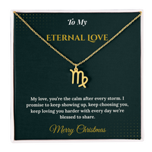 Zodiac Necklace – Personalized Christmas Gift for Wife | Astrological Jewelry That Reflects Her Unique Energy | Elegant Holiday Keepsake for Her