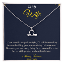 Zodiac Necklace – Personalized Christmas Gift for Wife | Astrological Jewelry That Reflects Her Unique Energy | Elegant Holiday Keepsake for Her