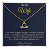 Zodiac Necklace – Personalized Christmas Gift for Wife | Astrological Jewelry That Reflects Her Unique Energy | Elegant Holiday Keepsake for Her