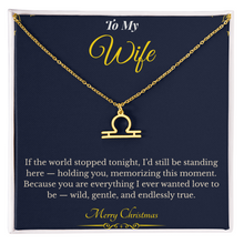 Zodiac Necklace – Personalized Christmas Gift for Wife | Astrological Jewelry That Reflects Her Unique Energy | Elegant Holiday Keepsake for Her