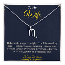 Zodiac Necklace – Personalized Christmas Gift for Wife | Astrological Jewelry That Reflects Her Unique Energy | Elegant Holiday Keepsake for Her