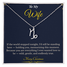 Zodiac Necklace – Personalized Christmas Gift for Wife | Astrological Jewelry That Reflects Her Unique Energy | Elegant Holiday Keepsake for Her
