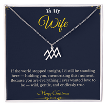 Zodiac Necklace – Personalized Christmas Gift for Wife | Astrological Jewelry That Reflects Her Unique Energy | Elegant Holiday Keepsake for Her