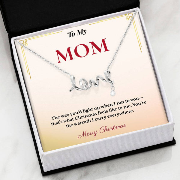 Heartfelt Christmas Gift for Mom | Elegant Jewelry That Spells Out Love Beautifully | Timeless Holiday Keepsake She'll Adore