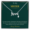 Scripted Love Necklace – Heartfelt Christmas Gift for Sister | Elegant Holiday Jewelry Bestseller