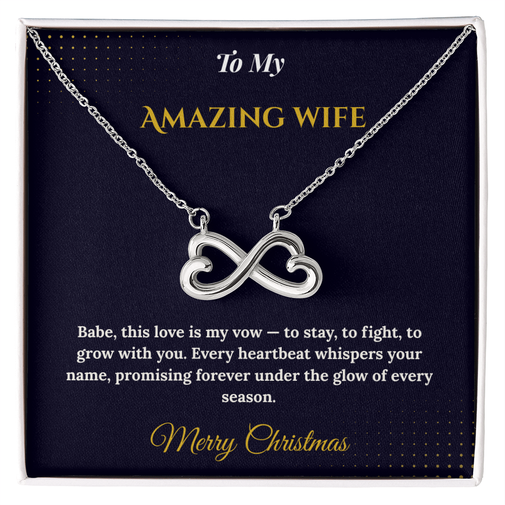 Endless Love Necklace – Romantic Christmas Gift for Wife | Timeless Jewelry That Represents Infinite Devotion | Elegant Holiday Keepsake for Her
