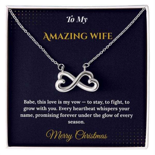 Endless Love Necklace – Romantic Christmas Gift for Wife | Timeless Jewelry That Represents Infinite Devotion | Elegant Holiday Keepsake for Her