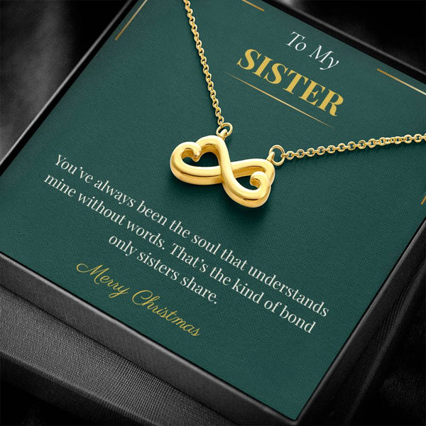Endless Love Necklace – Elegant Christmas Gift for Sister | Heartfelt Jewelry for the Holidays