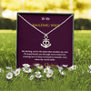 Anchor Pendant Necklace – Meaningful Christmas Gift for Wife | Symbol of Strength, Stability & Endless Love | Elegant Holiday Jewelry for Her