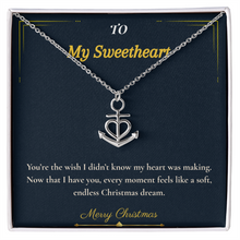 Anchor Pendant Necklace – Meaningful Christmas Gift for Wife | Symbol of Strength, Stability & Endless Love | Elegant Holiday Jewelry for Her