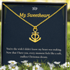 Anchor Pendant Necklace – Meaningful Christmas Gift for Wife | Symbol of Strength, Stability & Endless Love | Elegant Holiday Jewelry for Her