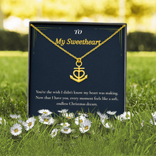 Anchor Pendant Necklace – Meaningful Christmas Gift for Wife | Symbol of Strength, Stability & Endless Love | Elegant Holiday Jewelry for Her