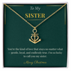 Anchor Pendant Necklace – Symbolic Christmas Gift for Sister | Nautical Holiday Jewelry