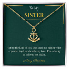 Anchor Pendant Necklace – Symbolic Christmas Gift for Sister | Nautical Holiday Jewelry